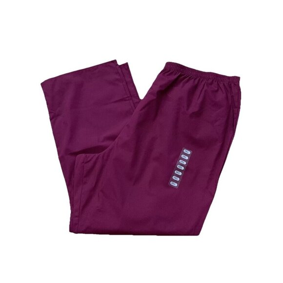 Cherokee Workwear Originals Scrub Pants 4001 Size 3XL Maroon New - Picture 1 of 8